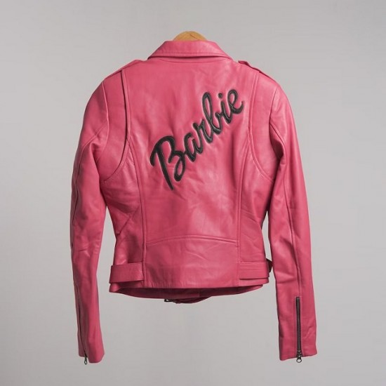 New Barbie Pink Leather Jacket