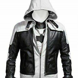 New Batman Arkham Knight Red Hood Leather Jacket Vest Costume
