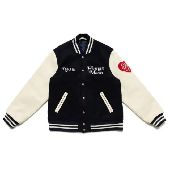 New Girls Don’t Cry Human Made Dry Alls Varsity Jacket New Girls Don’t Cry Human Made Dry Alls Varsity Jacket