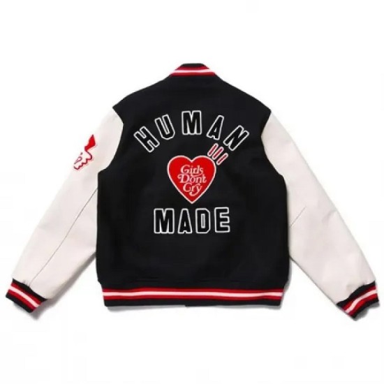 New Girls Don’t Cry Human Made Dry Alls Varsity Jacket New Girls Don’t Cry Human Made Dry Alls Varsity Jacket
