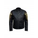 New Men's Biker Black UK Flag Leather Jacket New Men's Biker Black UK Flag Leather Jacket