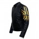 New Men's Biker Black UK Flag Leather Jacket New Men's Biker Black UK Flag Leather Jacket