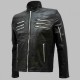 New Men's Black Leather Biker Jacket New Men's Black Leather Biker Jacket