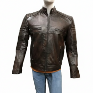 New Men's Cafe Racer Vintage Motorcycle Jacket