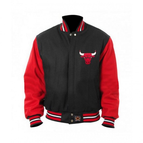 New Men's Chicago Bulls Bomber Varsity Jacket New Men's Chicago Bulls Bomber Varsity Jacket