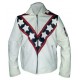 New Men's Evel Knievel White Biker Stunt Leather Jacket New Men's Evel Knievel White Biker Stunt Leather Jacket