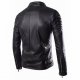 New Men's Genuine Lambskin Quilted Slim Fit Motorcycle Leather Jacket