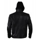 New Men's Motorcycle Brando Style Hoodie Jacket - Detach Hood