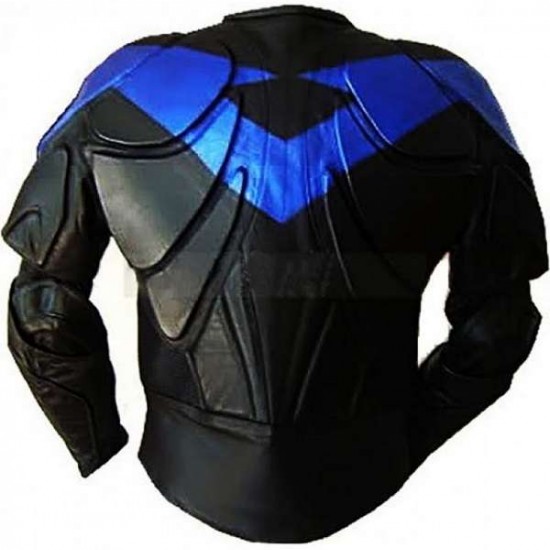 New Men's NightWing Motorbike Leather Jacket