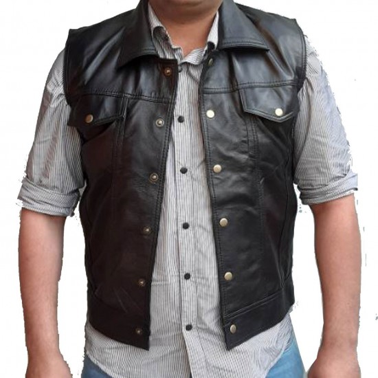 New Men's Rogues The Warriors Leather Vest