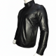 New Men's Stylish Black Skin Motorcycle Leather Jacket