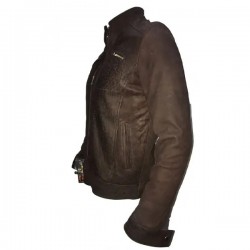 New Men's Vintage Biker Choco Buff Skin Motorcycle Cafe Racer Leather Jacket