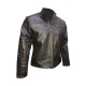 New Men's Vintage Biker Retro Motorcycle Cafe Racer Distressed Leather Jacket