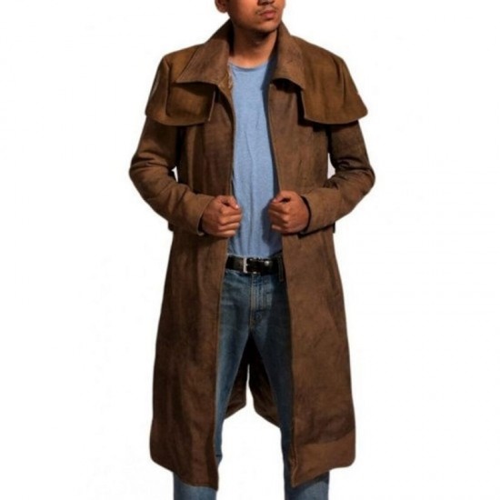 New Mens A7 Vega Veteran Ranger Armor Costume NCR Trench Leather Coat New Mens A7 Vega Veteran Ranger Armor Costume NCR Trench Leather Coat