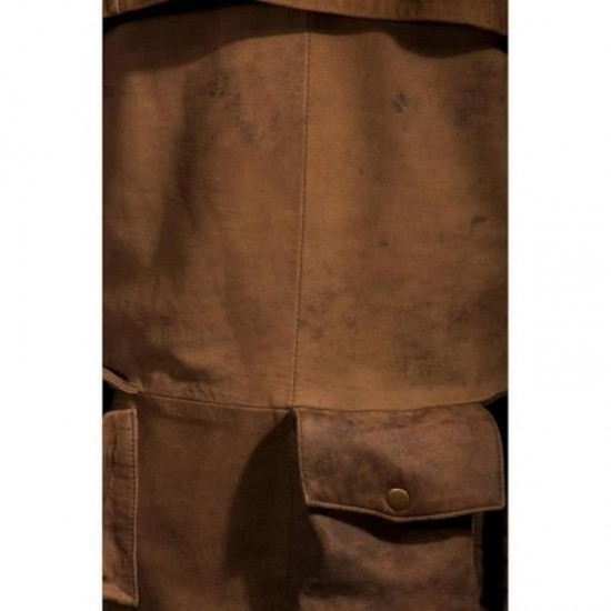 New Mens A7 Vega Veteran Ranger Armor Costume NCR Trench Leather Coat New Mens A7 Vega Veteran Ranger Armor Costume NCR Trench Leather Coat