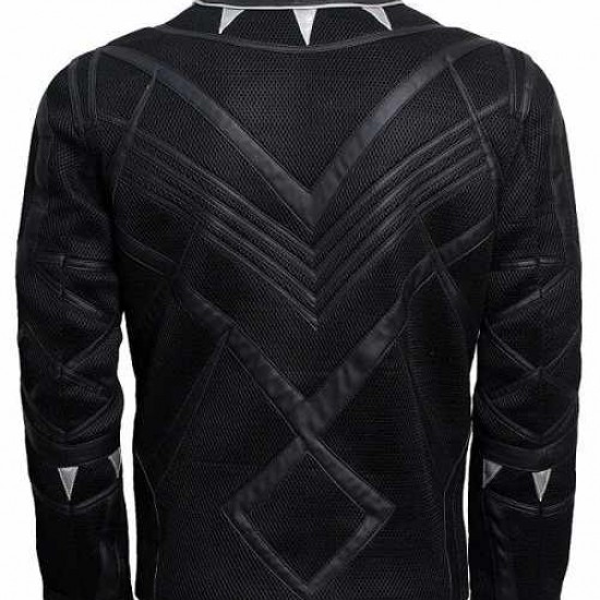 New Mens Black Panther Leather Jacket New Mens Black Panther Leather Jacket