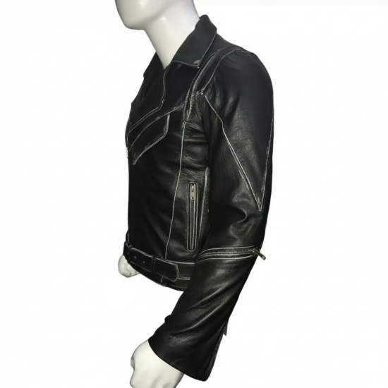 New Mens HD Brando Leather Jacket