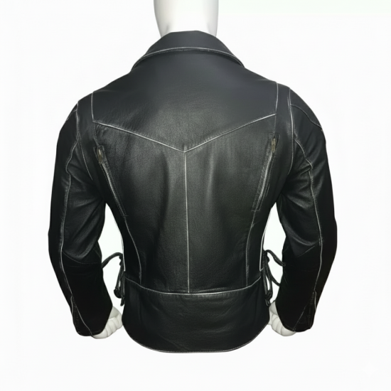 New Mens HD Brando Leather Jacket