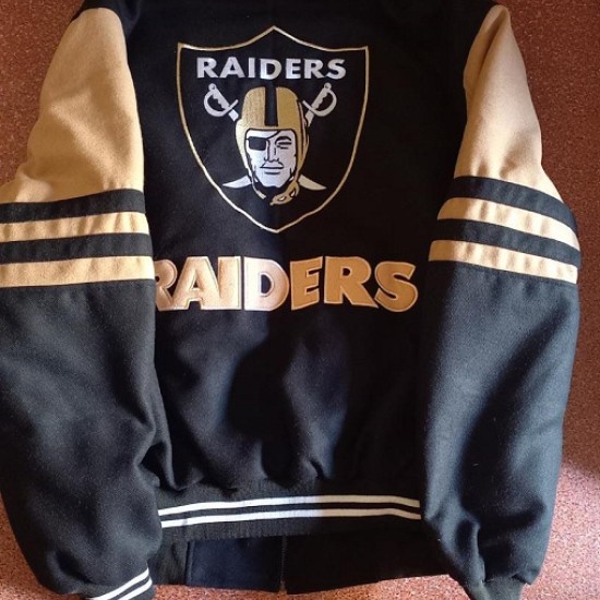 New Mens Oakland Raiders Varsity Jacket New Mens Oakland Raiders Varsity Jacket