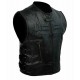 New Men’s Skull Regulator Icon Motorcycle Black Leather Vest