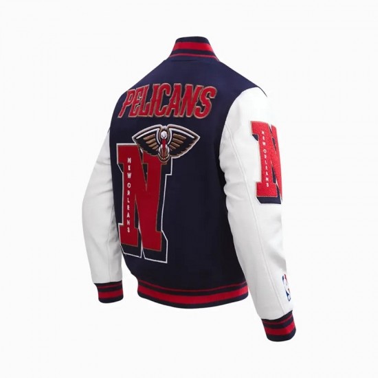 New Orleans Pelicans Mashup Varsity Jacket New Orleans Pelicans Mashup Varsity Jacket