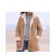 New Womens Beige Sherling Fur Coat New Womens Beige Sherling Fur Coat