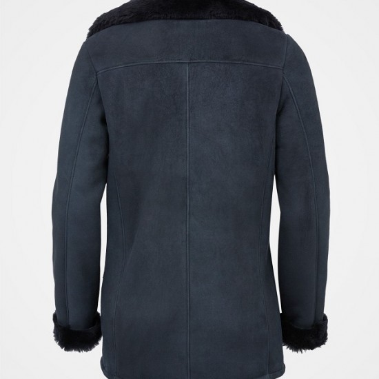 New Womens Black Sherling Fur Coat New Womens Black Sherling Fur Coat