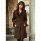 New Womens Brown Sherling Fur Coat New Womens Brown Sherling Fur Coat