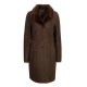 New Womens Brown Sherling Fur Coat New Womens Brown Sherling Fur Coat