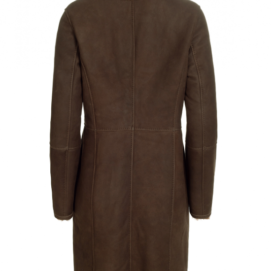 New Womens Brown Sherling Fur Coat New Womens Brown Sherling Fur Coat