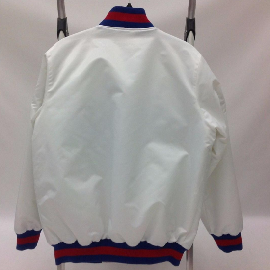 New York Giants White Bomber Jacket New York Giants White Bomber Jacket