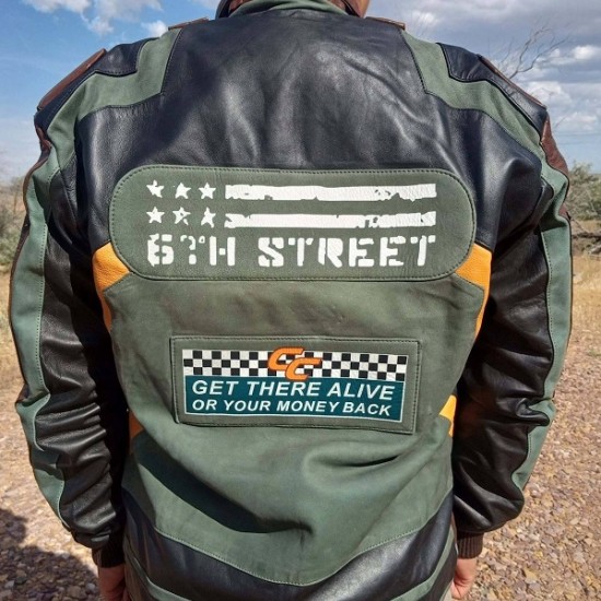 Old Edge Runners 6th Street Gang Cosplay leather Jacket Old Edge Runners 6th Street Gang Cosplay leather Jacket