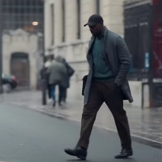 Omar Sy Arsene Lupin Grey Coat Omar Sy Arsene Lupin Grey Coat