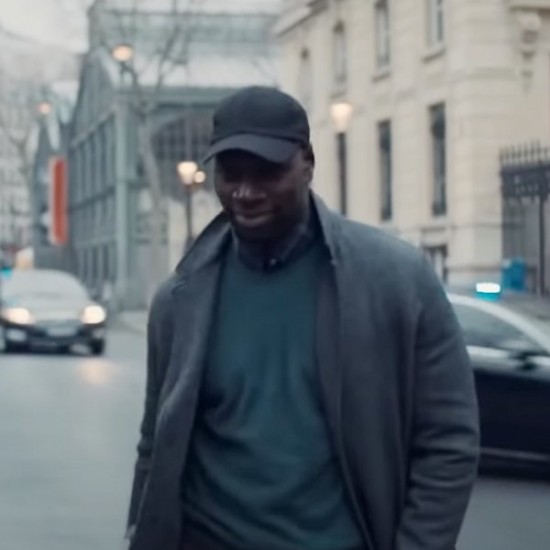 Omar Sy Arsene Lupin Grey Coat Omar Sy Arsene Lupin Grey Coat