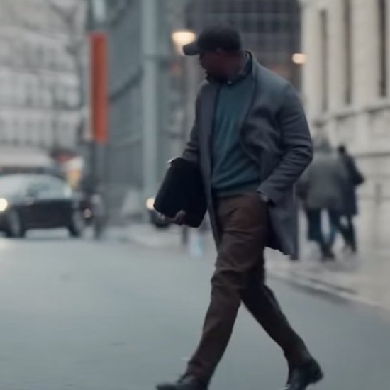 Omar Sy Arsene Lupin Grey Coat Omar Sy Arsene Lupin Grey Coat