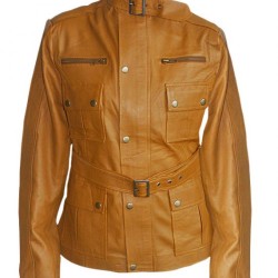 Once Upon A Time Brown Emma Swan Leather Jacket       