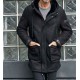 Outwear Winter Fur Coat Black Sheepskin Leather Overcoat Outwear Winter Fur Coat Black Sheepskin Leather Overcoat