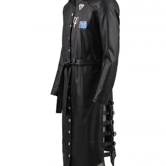 New Mens PUBG Leather Hooded Trench Long Coat New Mens PUBG Leather Hooded Trench Long Coat