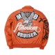 Pelle Pelle American Bruiser Leather Varsity Bomber Jacket Pelle Pelle American Bruiser Leather Varsity Bomber Jacket
