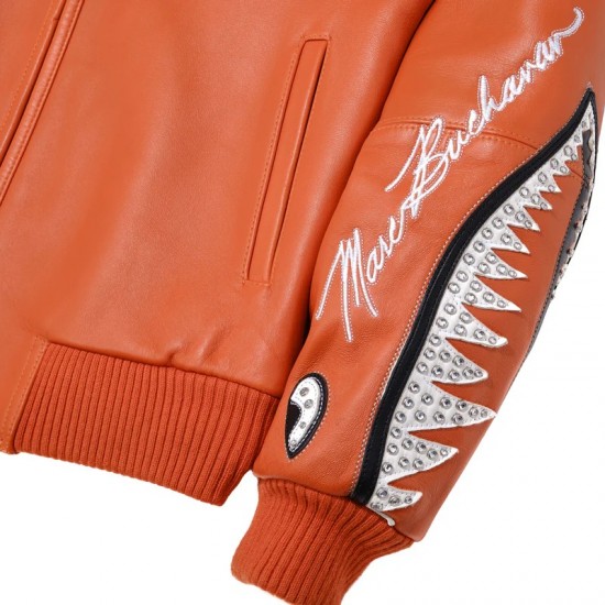 Pelle Pelle American Bruiser Leather Varsity Bomber Jacket Pelle Pelle American Bruiser Leather Varsity Bomber Jacket
