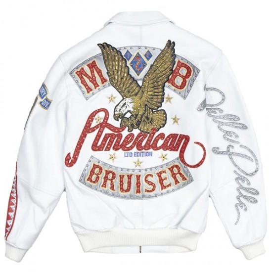 Pelle Pelle American Bruiser Plush White Jacket Pelle Pelle American Bruiser Plush White Jacket