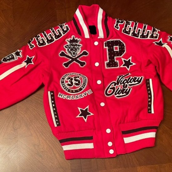 Pelle Pelle Anniversary Edition Varsity Red Jacket Pelle Pelle Anniversary Edition Varsity Red Jacket