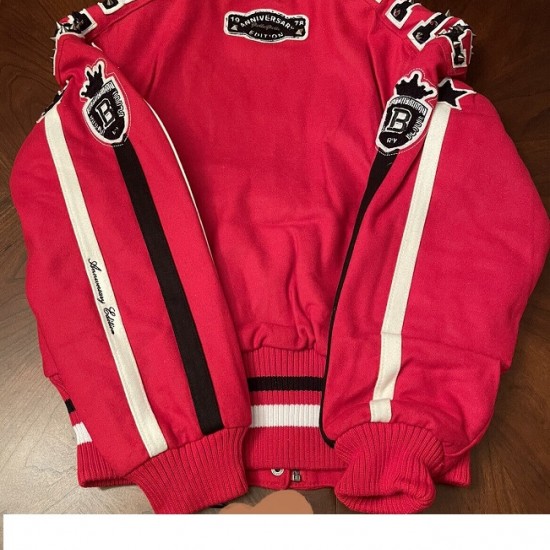 Pelle Pelle Anniversary Edition Varsity Red Jacket Pelle Pelle Anniversary Edition Varsity Red Jacket