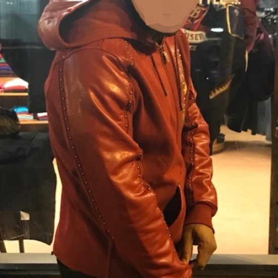 Pelle Pelle Born and Raised Hooded Leather Jacket Pelle Pelle Born and Raised Hooded Leather Jacket