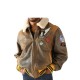 Pelle Pelle Brown Aviator Fur Collar Jacket Pelle Pelle Brown Aviator Fur Collar Jacket