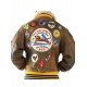 Pelle Pelle Brown Aviator Fur Collar Jacket Pelle Pelle Brown Aviator Fur Collar Jacket