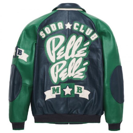 Pelle Pelle Classic Soda Club Plush Green Jacket Pelle Pelle Classic Soda Club Plush Green Jacket
