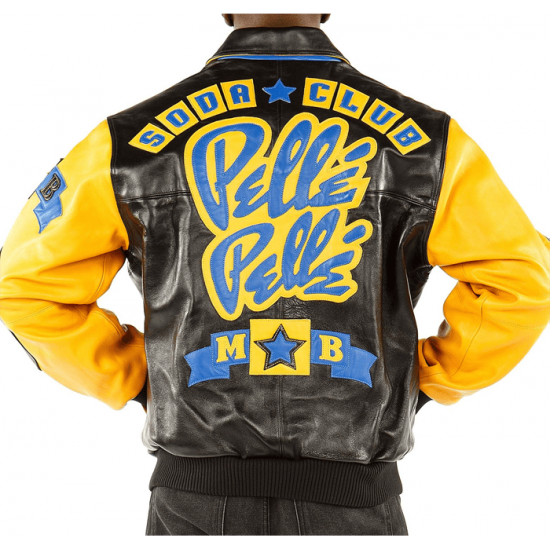 Pelle Pelle Classic Soda Club Yellow Leather Jacket Pelle Pelle Classic Soda Club Yellow Leather Jacket
