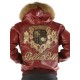 Pelle Pelle Crest Maroon Leather Jacket Pelle Pelle Crest Maroon Leather Jacket