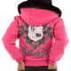 Pelle Pelle Fur Hooded Pink Crest Women Jacket Pelle Pelle Fur Hooded Pink Crest Women Jacket